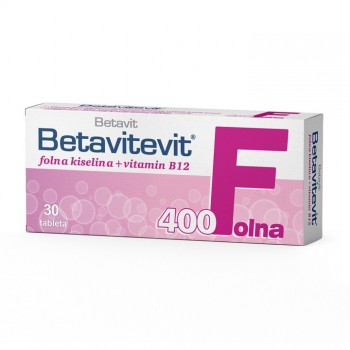 Betavitevit Folna kiselina 400mg + B12 30 tableta