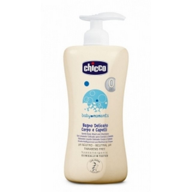 Chicco baby kupka i šampon za prvo kupanje 500ml Chicco baby kupka i šampon za prvo kupanje 500ml
