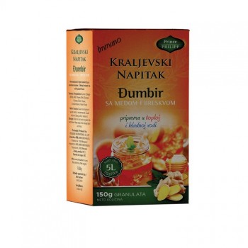 Kraljevski napitak - Đumbir sa medom i breskvom  150 gr Kraljevski napitak - Đumbir sa medom i breskvom  150 gr