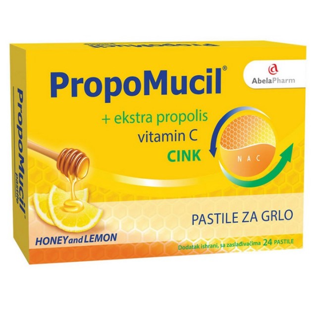 PropoMucil  pastile med I limun  24 pastile