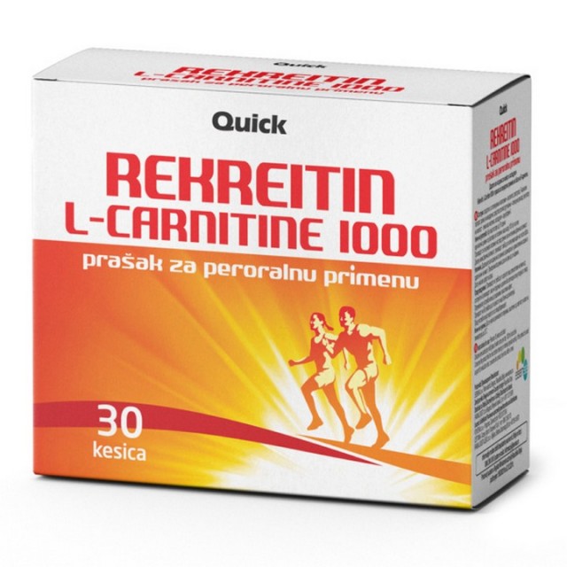L-Carnitine 1000 Rekreitin prašak 30x4g L-Carnitine 1000 Rekreitin prašak 30x4g