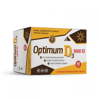 Optimum D3 1000IU 60 kapsula  Optimum D3 1000IU 60 kapsula