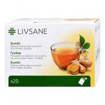 LIVSANE Čaj đumbir 20 filter kesica LIVSANE Čaj đumbir 20 filter kesica