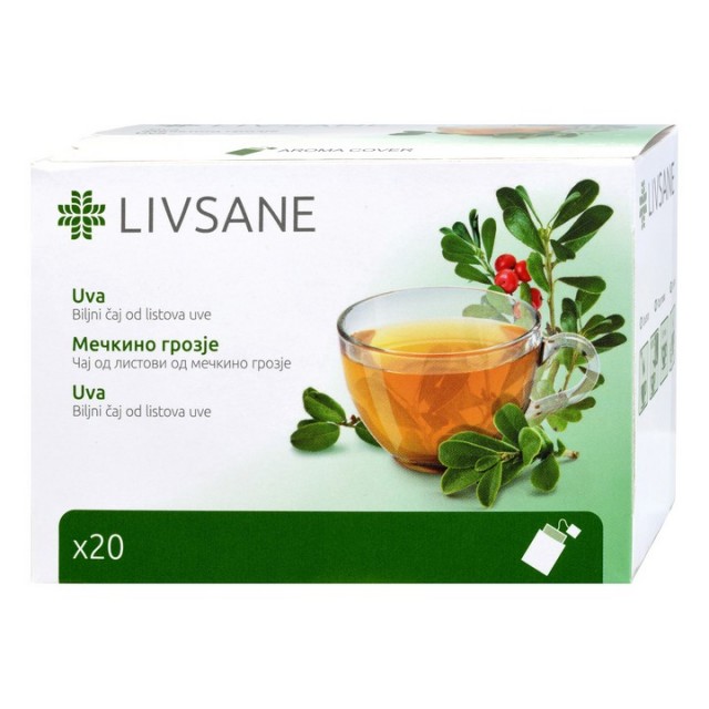 LIVSANE Čaj uva 20 filter kesica LIVSANE Čaj uva 20 filter kesica
