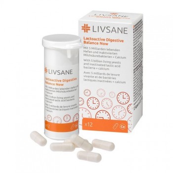 LIVSANE Lactoactive Digestive  Balance Now 12 kapsula LIVSANE Lactoactive Digestive  Balance Now 12 kapsula