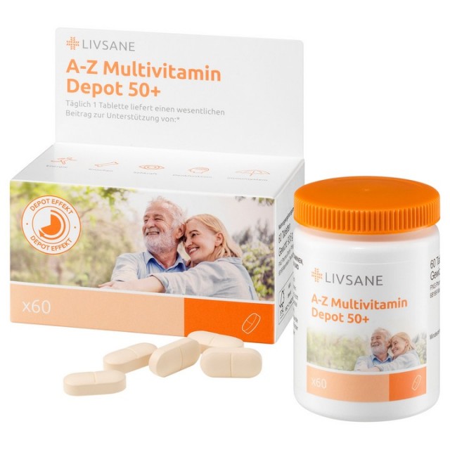 LIVSANE A-Z Multivitamin Depo 50 + a60 LIVSANE A-Z Multivitamin Depo 50 + a60