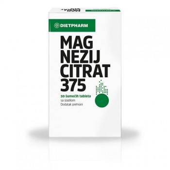 Magnezijum Citrat 375 20 šumećih tableta Magnezijum Citrat 375 20 šumećih tableta