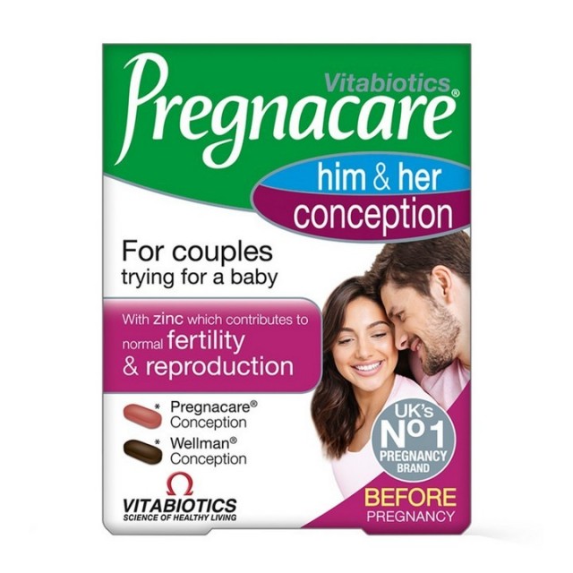 Pregnacare Him&Her Conception 30+30 tableta Pregnacare Him&Her Conception 30+30 tableta