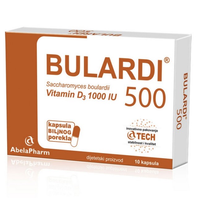 Bulardi 500 mg sa 1000IJ vitamina D3 10 kapsula Bulardi 500 mg sa 1000IJ vitamina D3 10 kapsula
