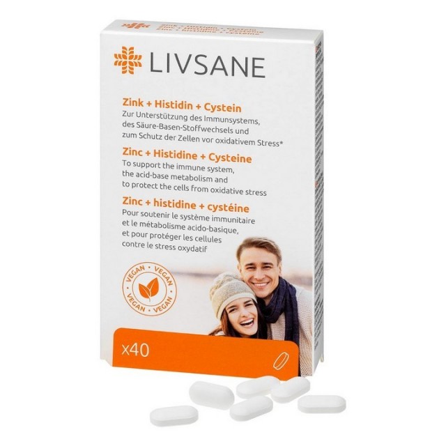 LIVSANE Cink+Histidin+Cistein tablete a40 LIVSANE Cink+Histidin+Cistein tablete a40
