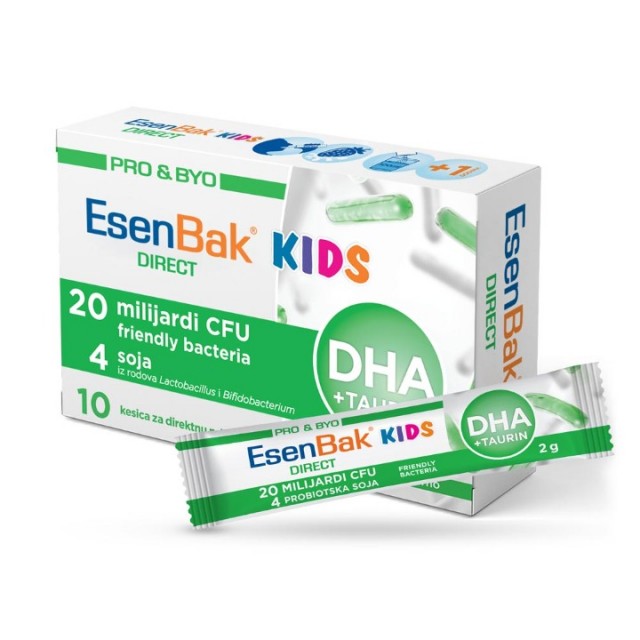 EsenBak probiotik Pro&Byo Direct KIDS DHA+Taurin 10 kesica