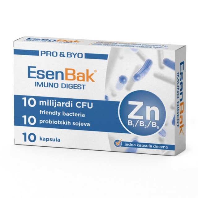 EsenBak probiotik Pro&Byo Imuno Digest 10 kapsula