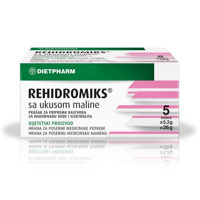 REHIDROMIKS sa ukusom maline 5 kesica REHIDROMIKS sa ukusom maline 5 kesica