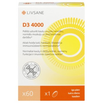 LIVSANE D3 4000 IJ, 60 kapsula LIVSANE D3 4000 IJ, 60 kapsula