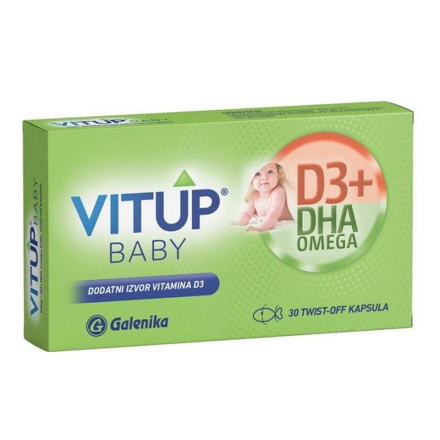 Vitup D3+DHA Omega Baby 30 twist-off kapsula