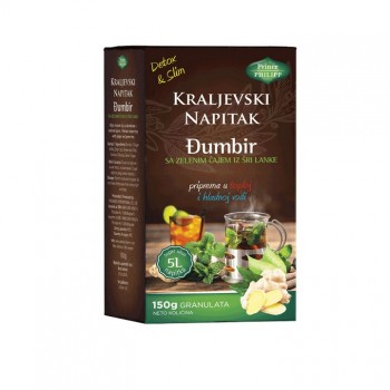 Kraljevski napitak - Đumbir sa zelenim čajem     150 gr Kraljevski napitak - Đumbir sa zelenim čajem     150 gr