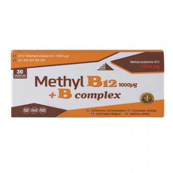 METHYL B12 1000mcg+ B complex 30 kapsula METHYL B12 1000mcg+ B complex 30 kapsula