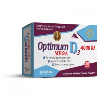 OPTIMUM D3 4000 IU MEGA 30 kapsula OPTIMUM D3 4000 IU MEGA 30 kapsula