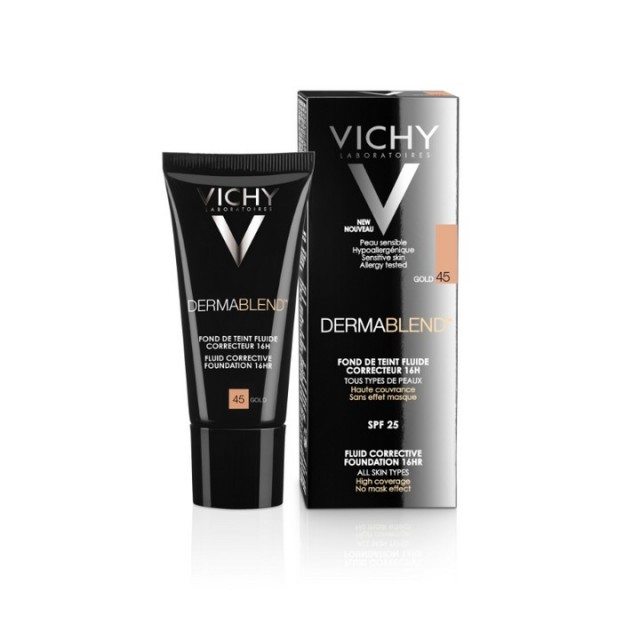 VICHY DERMABLEND tečni puder SPF25 - nijansa 45 30ml VICHY DERMABLEND tečni puder SPF25 - nijansa 45 30ml