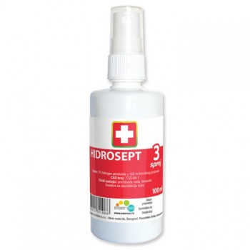 Hidrosept 3% rastvor hidrogen peroxida u spreju 100ml